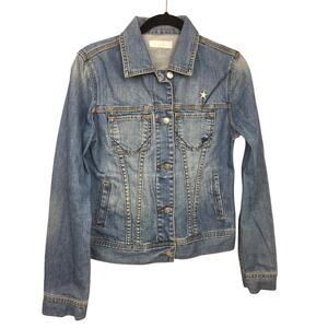 Jill Stuart Jeans Y2K Cowgirl Americana VTG Western Denim Jean Jacket Women's L